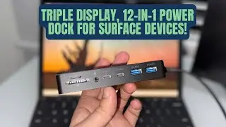 Microsoft Surface Thunderbolt 4 Dock – Triple Display, 12-in-1 Power Dock for Surface Devices!