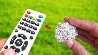 Just Put Aluminium Foil On TV Remote & Be Amazed!!