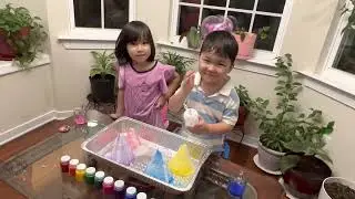How to make a homemade DIY Volcano with Baking Soda and Vinegar experiment | Fun experiment for kids