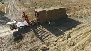 Baling straw