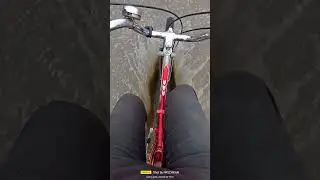 На велосипеде по ул.Колонцова, Мытищи.
