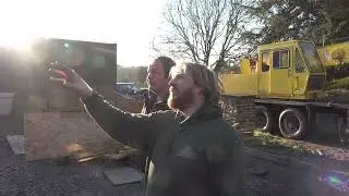 Orleton Manor Roof - The Crane arrives