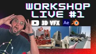 🔥⚡🔴 MASTERCLASS LIVE | Publicidad CGI 1/3, 3d VFX con Blender y After Effects, ONLINE y GRATIS!!!