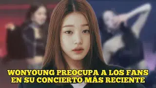 Wonyoung preocupa a los fans en su concierto más reciente