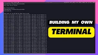 Built my own Terminal
