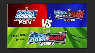 WWE HCTP vs WWE SVR 2011 2K24 vs WWE SVR 2007