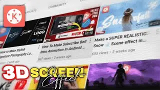 How to make 3D screen effect in android & iOS | 2D to 3D video Effect | kinemaster tutorial