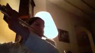 Me playing "The Snake Charmer" on the flute