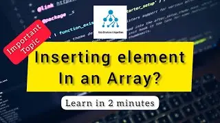 How to insert element in an array? || #array #arrays #datastructures #learnprogramming