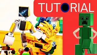 HOW TO BUILD A LEGO MECHA FIGURE.                         #lego #figure #howtobuild #tutorial #mecha