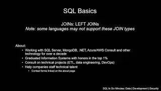 SQL Basics: How To Use A LEFT JOIN and Why