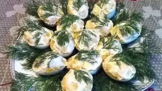 Фаршированные Яйца / Яйца с Куриной Печенью / Праздничная Закуска / Stuffed Eggs / Простой Рецепт