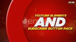 Simple YouTube Elements and Subscribe Button Pack