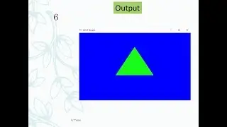 Computer Graphics-LAB 7 | Exp 3 | Drawing Triangle by polygon using OpenGL