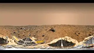 NASA's Mars Pathfinder & Sojourner Rover 360 View