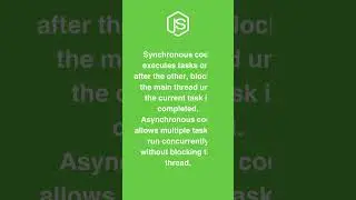 Synchronous vs Asynchronous Code