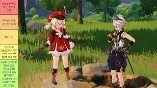 what character can you beat in a fight? (genshin impact)