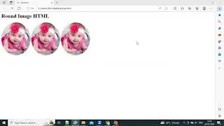 How to create round image using HTML & CSS