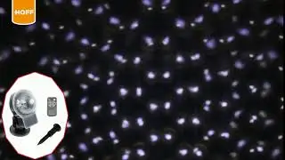 Proiector LED Hoff, ninsoare + RGB, cu telecomanda