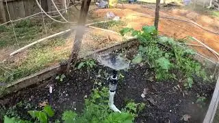 Finally Running the Water Lines in our Garden