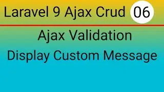 Laravel 9 Ajax Crud With Live Search and Pagination Bangla | Ajax Validation | Custom Message | P-06