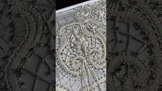 Как распускаются кружевные цветы🌸 #bobbinlace #handmade #кружево #кружевоплетение