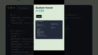 button Hover in css. 