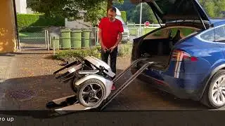 Load the Bro into the Tesla Model X