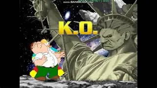 mugen-Rare Akuma vs Peter griffin Robocop Homer  Simpson and Eric Cartman