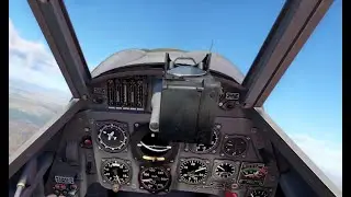 Первый вылет на Мессершмитт Bf 109 Густав 6 в симуляторном режиме в VR в War Thunder.