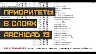 Урок ArchiCAD (Проблема пересечения стен или приоритет слоя)