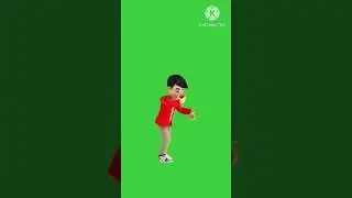 Walking green screen animation background video 