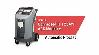 R-1234yf automatic recovery, vacuum, leak test and charge system using the AC1234-9 machine