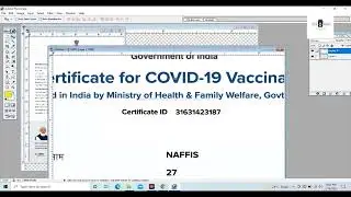 Vaccine Certificate को Smart Card में कैसे बनाए - In Photoshop l Fact workbook