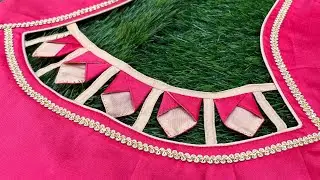 New Blouse back Neck design Cutting and Stitching