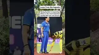 Being humble & respecting oth.. #humanity #Humble #motivation #motivational #dhoni #sachin #msdhoni