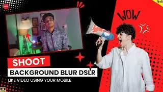 How to Shoot video like DSLR on Mobile | background blur in video on mobile 🔥 2024 | TECHG99