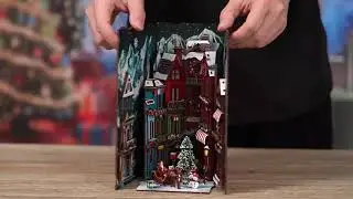 Christmas Street Corner Book Nook Kit