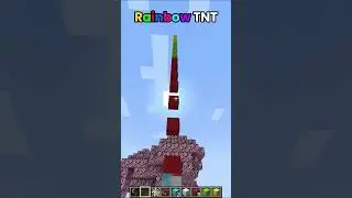 Minecraft Rainbow TNT🌈 (はいよろこんで) #minecraft #shorts