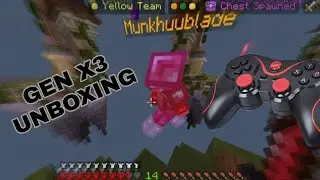 Gen x3 wireless controller unboxing and gameplay//hive Skywars//