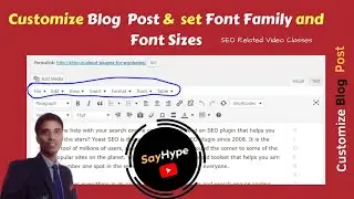 Customize Blog Post & Set Font Family and Font Sizes | Wordpress Plugins