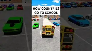 How countries go to school 😂 #shorts