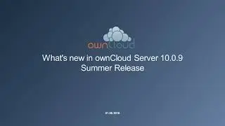 What's new in ownCloud 10.0.9