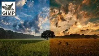 How to turn a photo into Sunset in GIMP