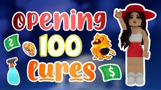 OPENING 100 LURES | ADOPT ME