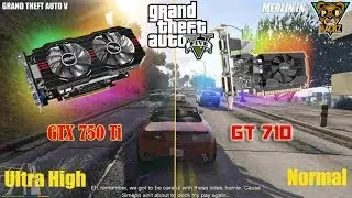 NVIDIA GT 710 vs gtx 750 ti gta 5 gameplay test - FPS testing - Best low budget graphic card
