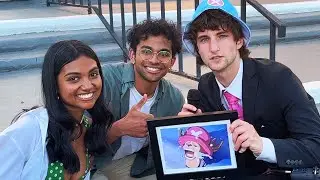 Handing Out 4000 Photos of Tony Chopper