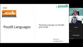 Teaching languages on Moodle with Poodll