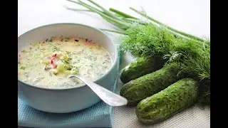 Классическая окрошка. Как готовите вы? На квасе или кефире? Легко и просто