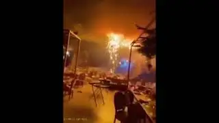 In Iraq, during a wedding while the newlyweds were dancing, fireworks were ignited leading to a fire
